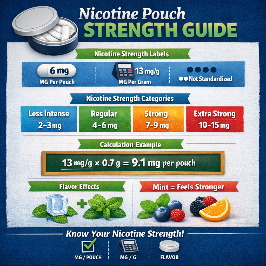 Nicotine Pouch Strength Guide